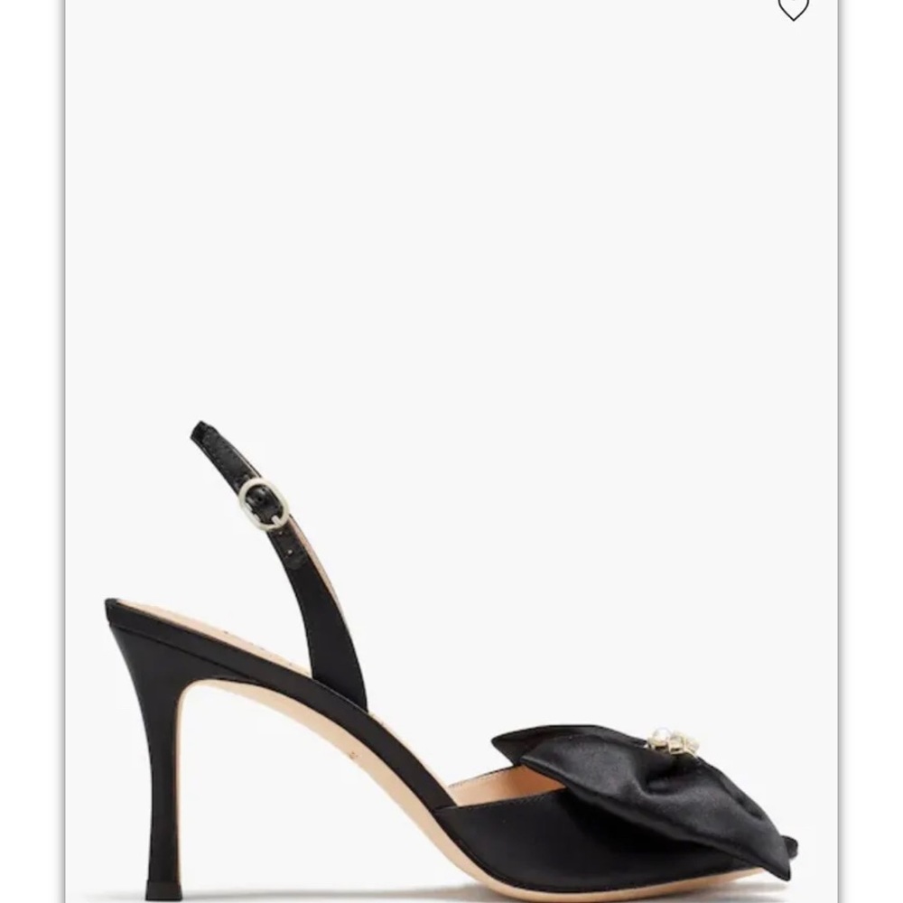 Kate Spade “Happily” sling backs blk. Size 8.5